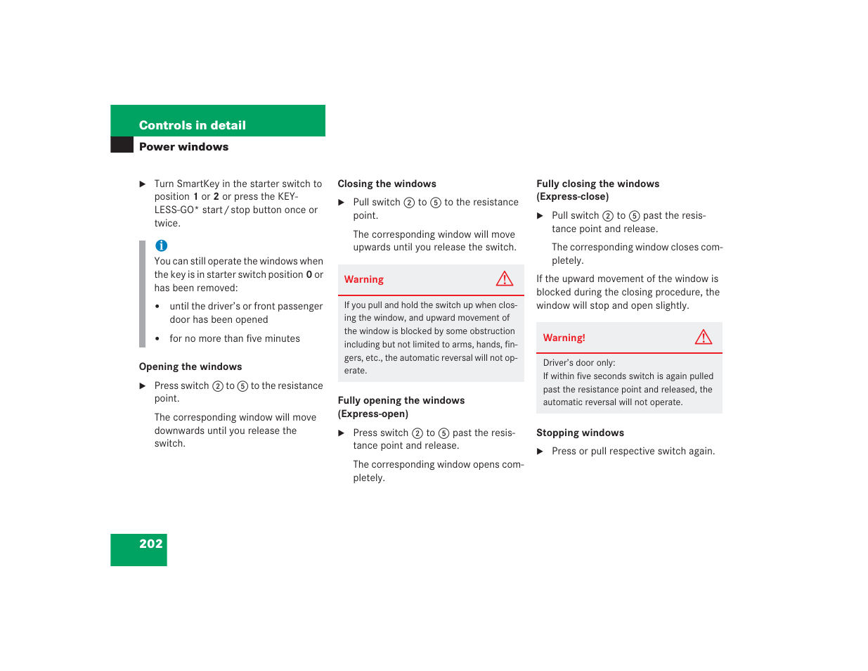 Mercedes-Benz 2004 E 55 AMG User Manual | Page 203 / 451