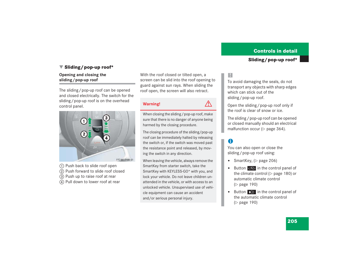 Mercedes-Benz 2004 E 55 AMG User Manual | Page 206 / 451