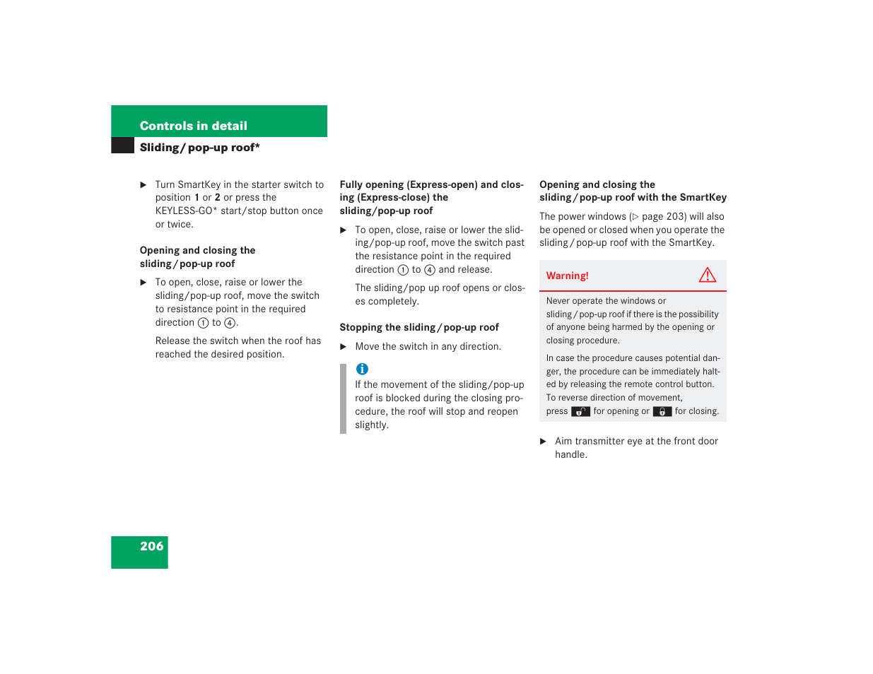Mercedes-Benz 2004 E 55 AMG User Manual | Page 207 / 451