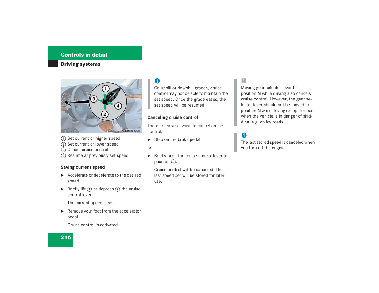Mercedes-Benz 2004 E 55 AMG User Manual | Page 217 / 451