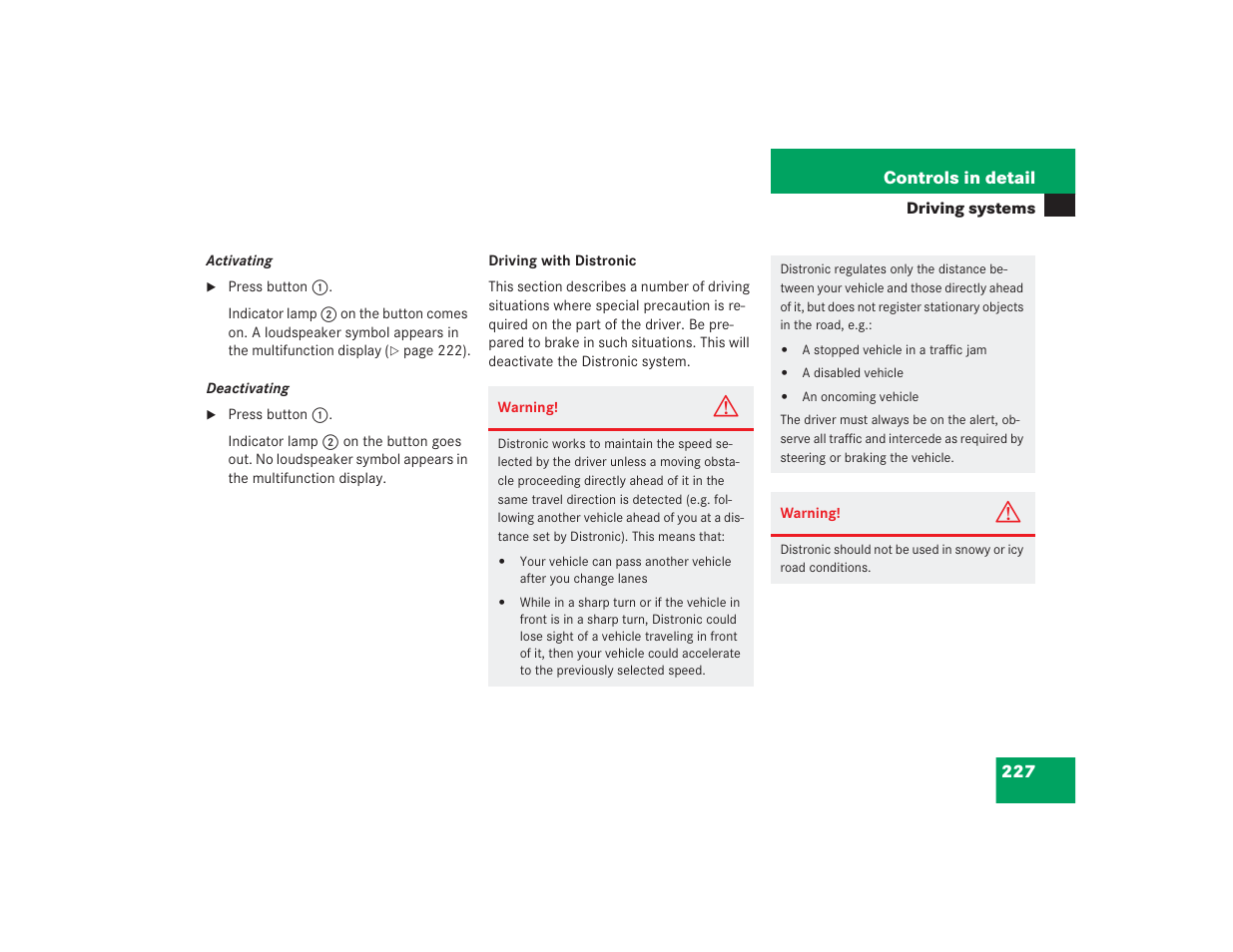 Mercedes-Benz 2004 E 55 AMG User Manual | Page 228 / 451