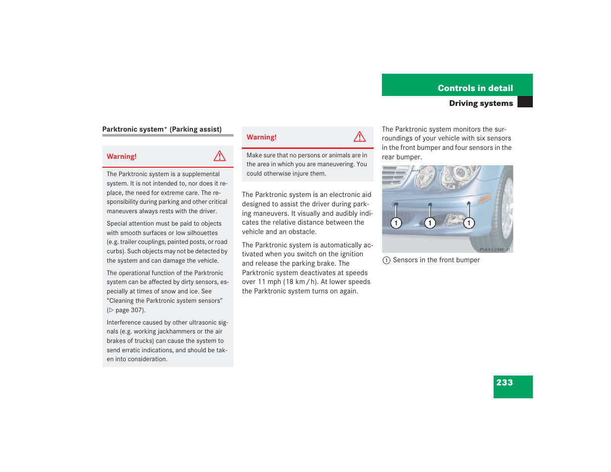 Mercedes-Benz 2004 E 55 AMG User Manual | Page 234 / 451