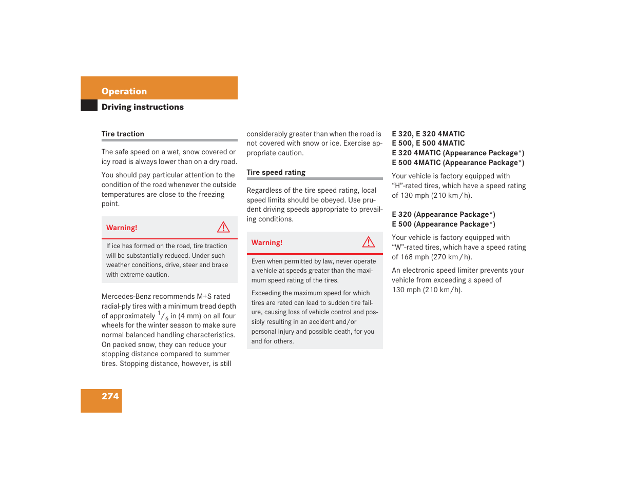 Mercedes-Benz 2004 E 55 AMG User Manual | Page 275 / 451
