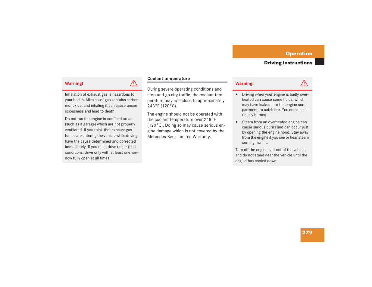 Mercedes-Benz 2004 E 55 AMG User Manual | Page 280 / 451