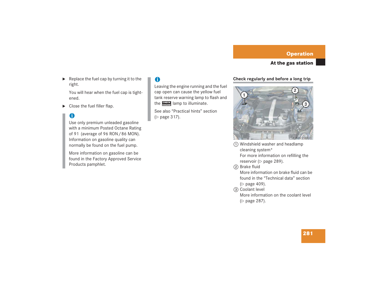 Mercedes-Benz 2004 E 55 AMG User Manual | Page 282 / 451