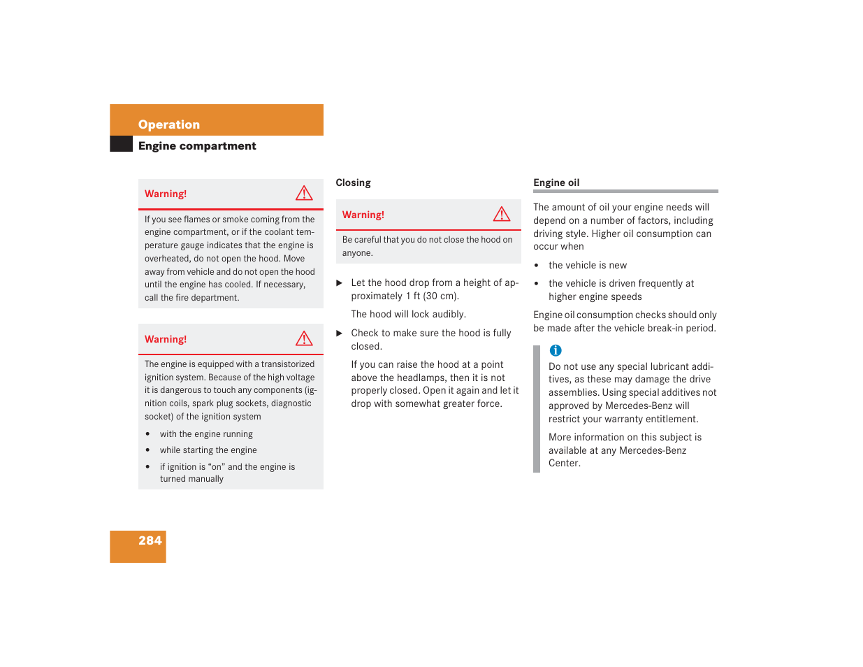 Mercedes-Benz 2004 E 55 AMG User Manual | Page 285 / 451