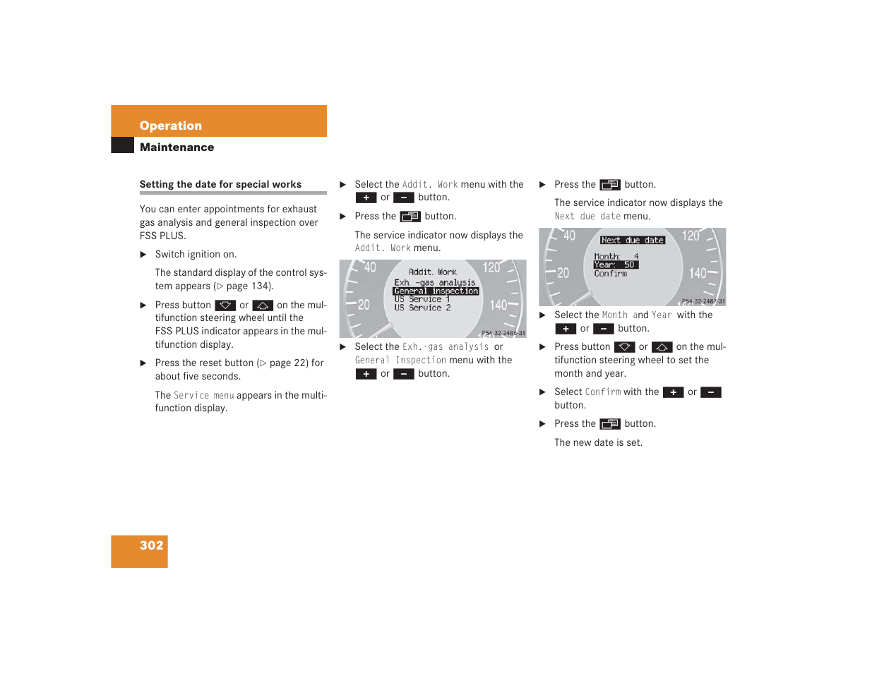 Mercedes-Benz 2004 E 55 AMG User Manual | Page 303 / 451