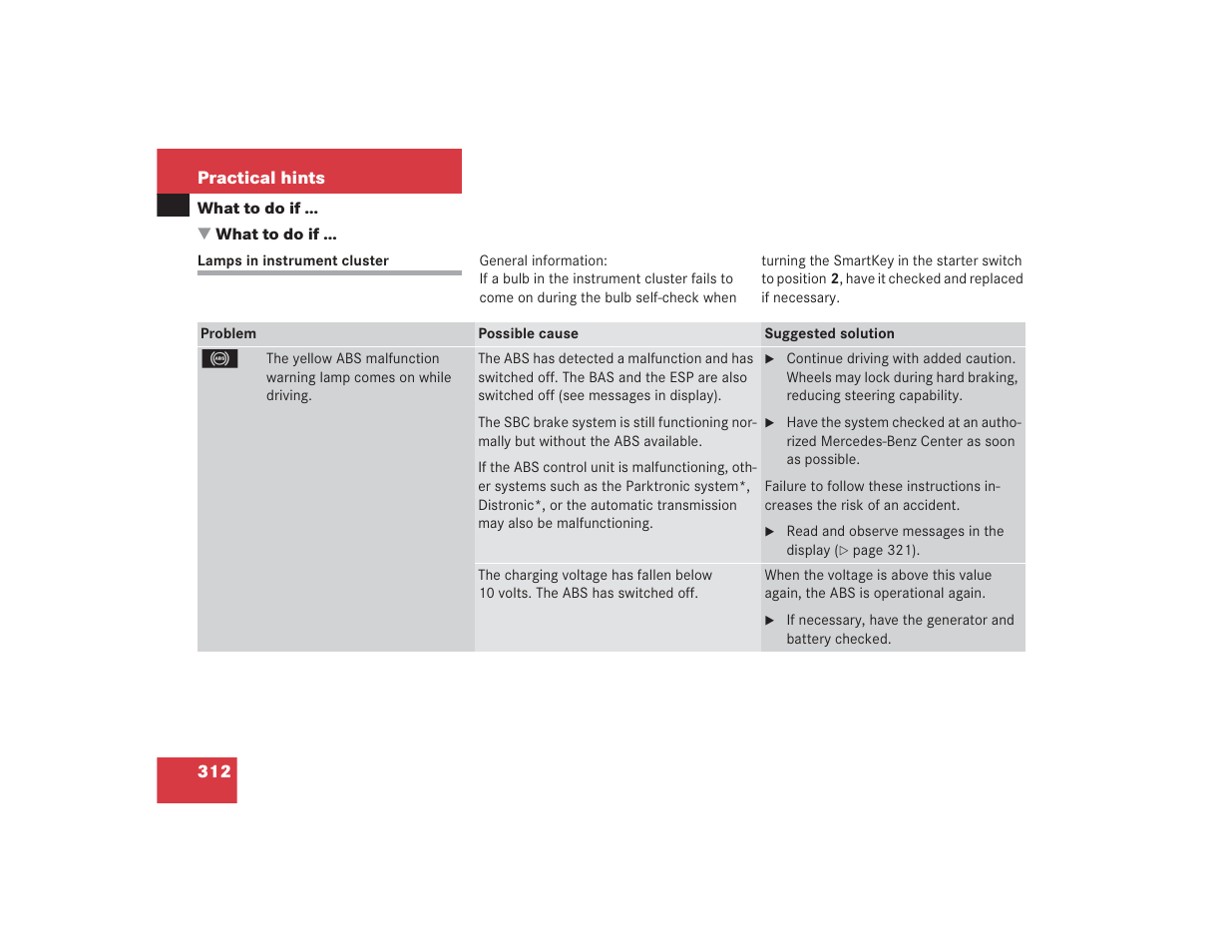 Mercedes-Benz 2004 E 55 AMG User Manual | Page 313 / 451