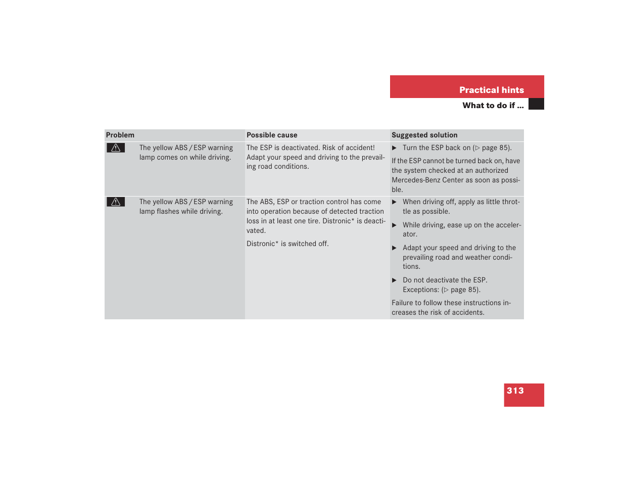 Mercedes-Benz 2004 E 55 AMG User Manual | Page 314 / 451