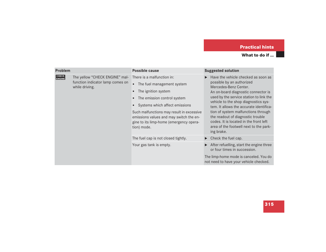 Mercedes-Benz 2004 E 55 AMG User Manual | Page 316 / 451
