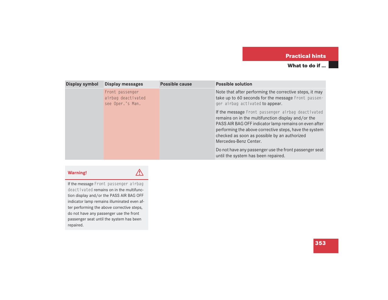 Mercedes-Benz 2004 E 55 AMG User Manual | Page 354 / 451