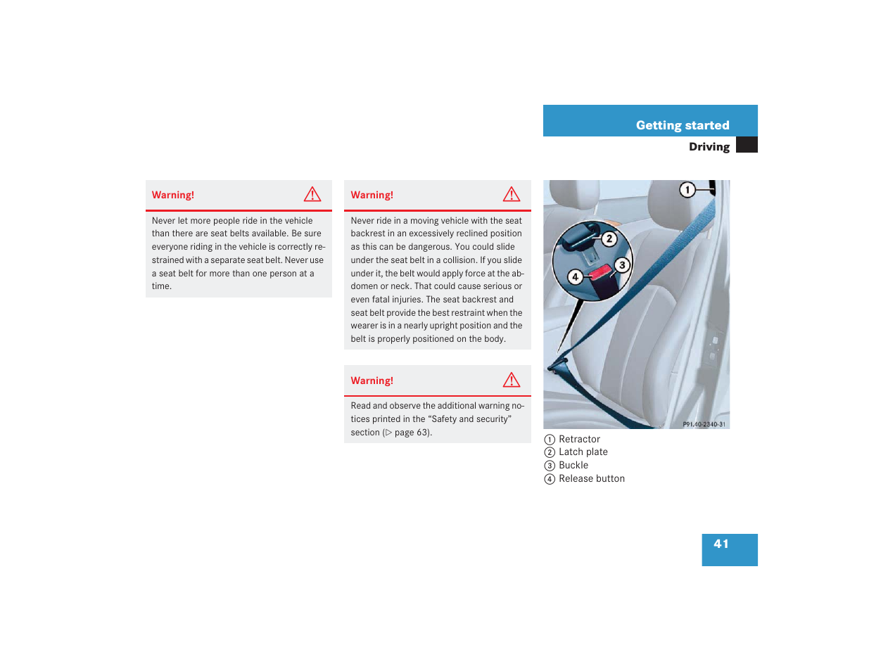 Mercedes-Benz 2004 E 55 AMG User Manual | Page 42 / 451