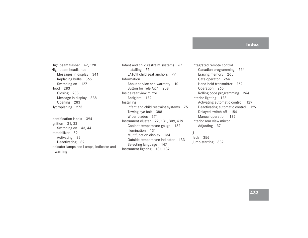 Mercedes-Benz 2004 E 55 AMG User Manual | Page 434 / 451