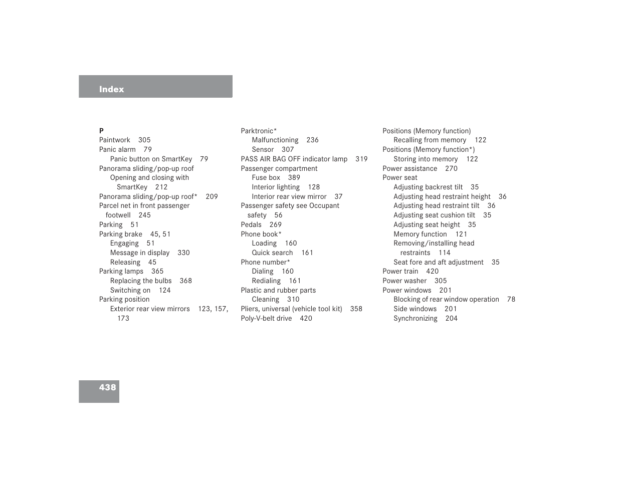 Mercedes-Benz 2004 E 55 AMG User Manual | Page 439 / 451