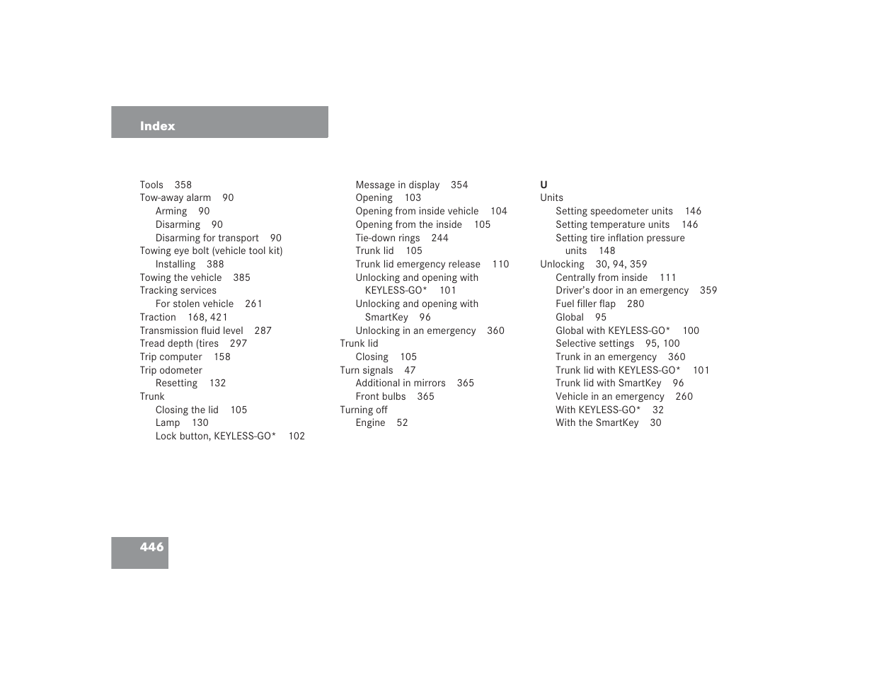 Mercedes-Benz 2004 E 55 AMG User Manual | Page 447 / 451