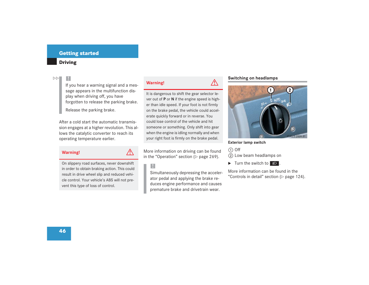 Mercedes-Benz 2004 E 55 AMG User Manual | Page 47 / 451