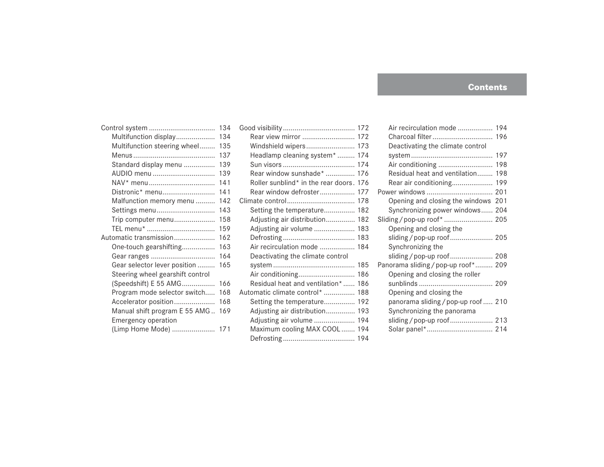 Mercedes-Benz 2004 E 55 AMG User Manual | Page 6 / 451