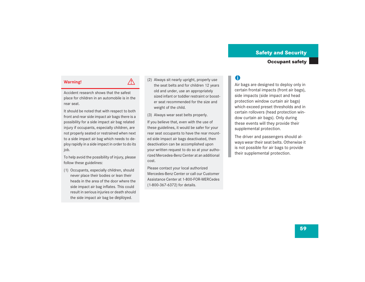 Mercedes-Benz 2004 E 55 AMG User Manual | Page 60 / 451