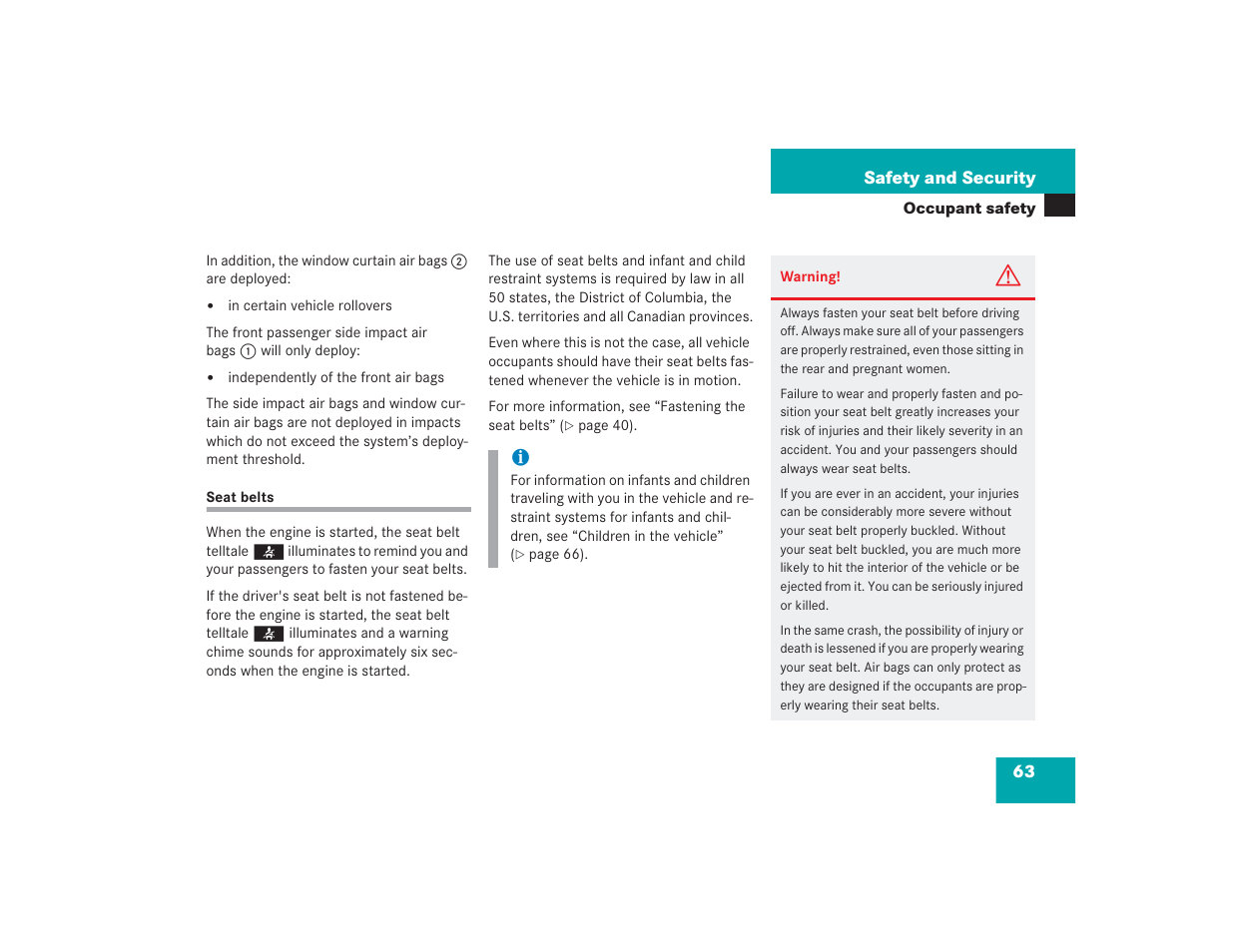 Mercedes-Benz 2004 E 55 AMG User Manual | Page 64 / 451