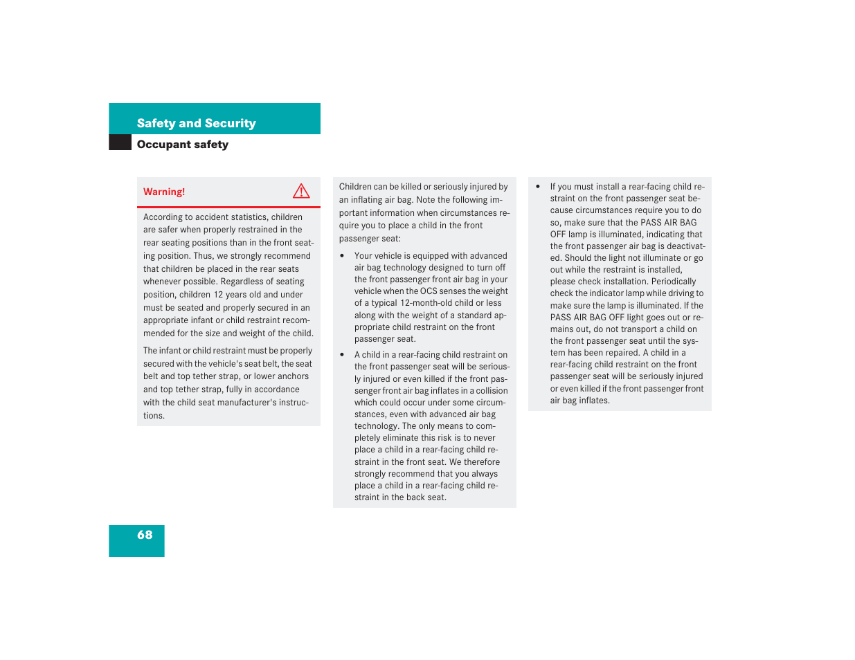 Mercedes-Benz 2004 E 55 AMG User Manual | Page 69 / 451