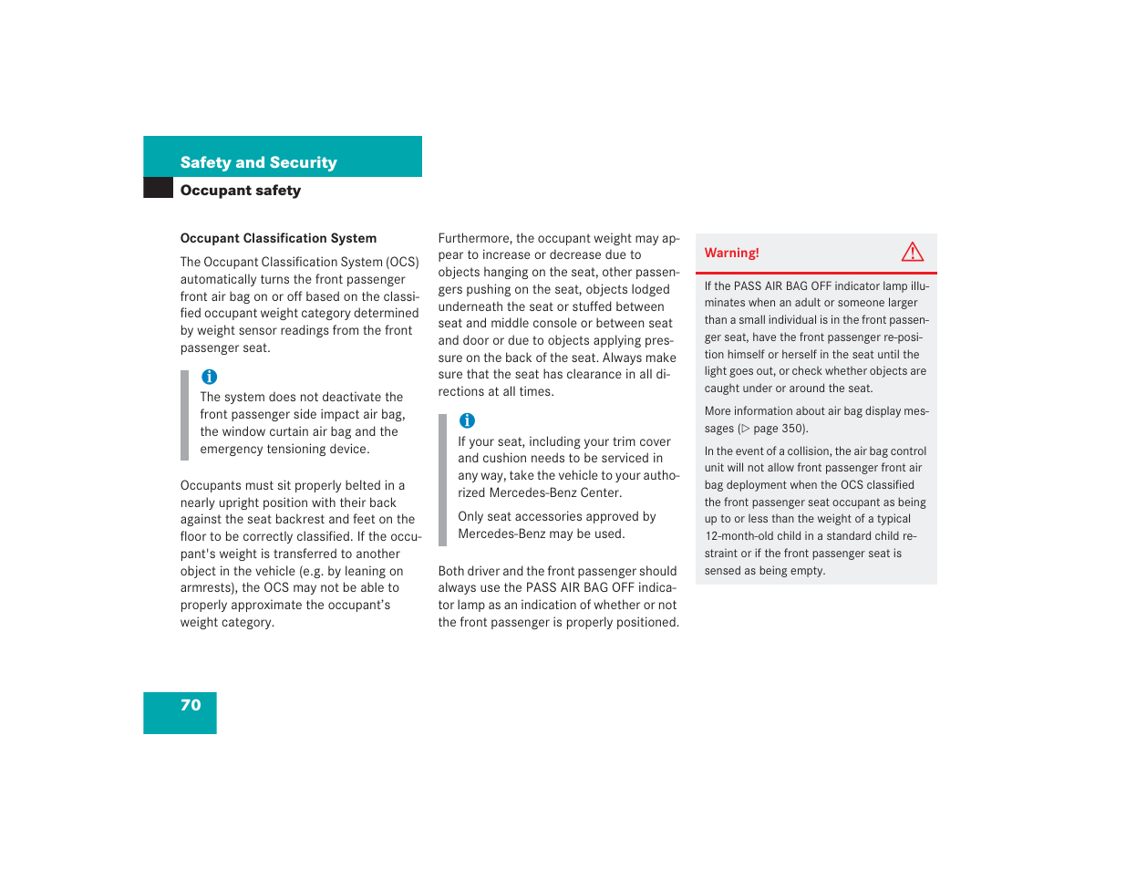 Mercedes-Benz 2004 E 55 AMG User Manual | Page 71 / 451