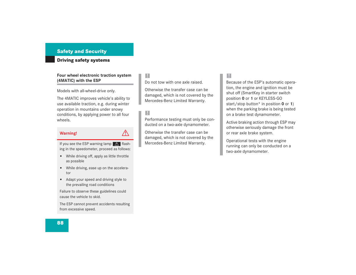 Mercedes-Benz 2004 E 55 AMG User Manual | Page 89 / 451