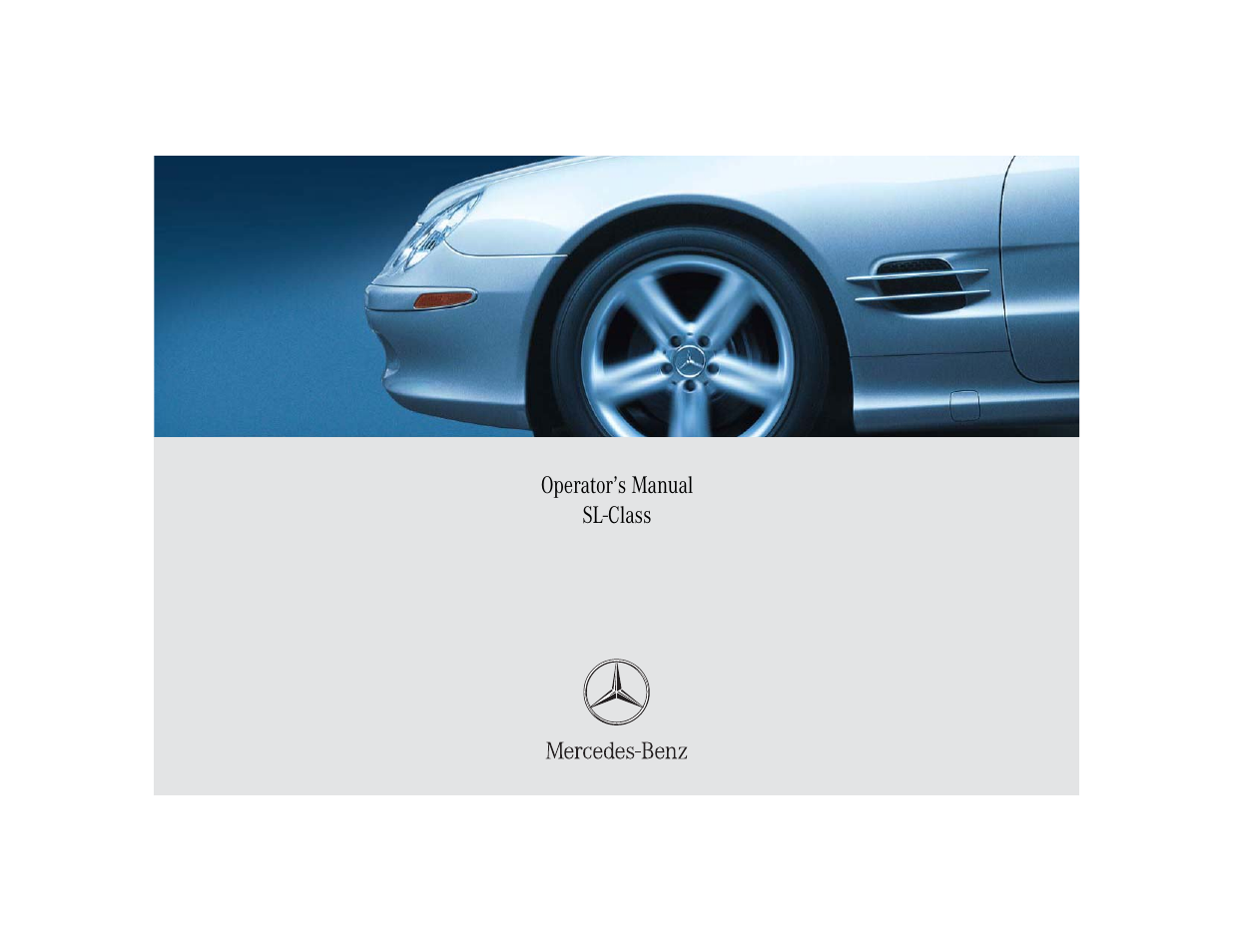 Mercedes-Benz SL-Class User Manual | 474 pages