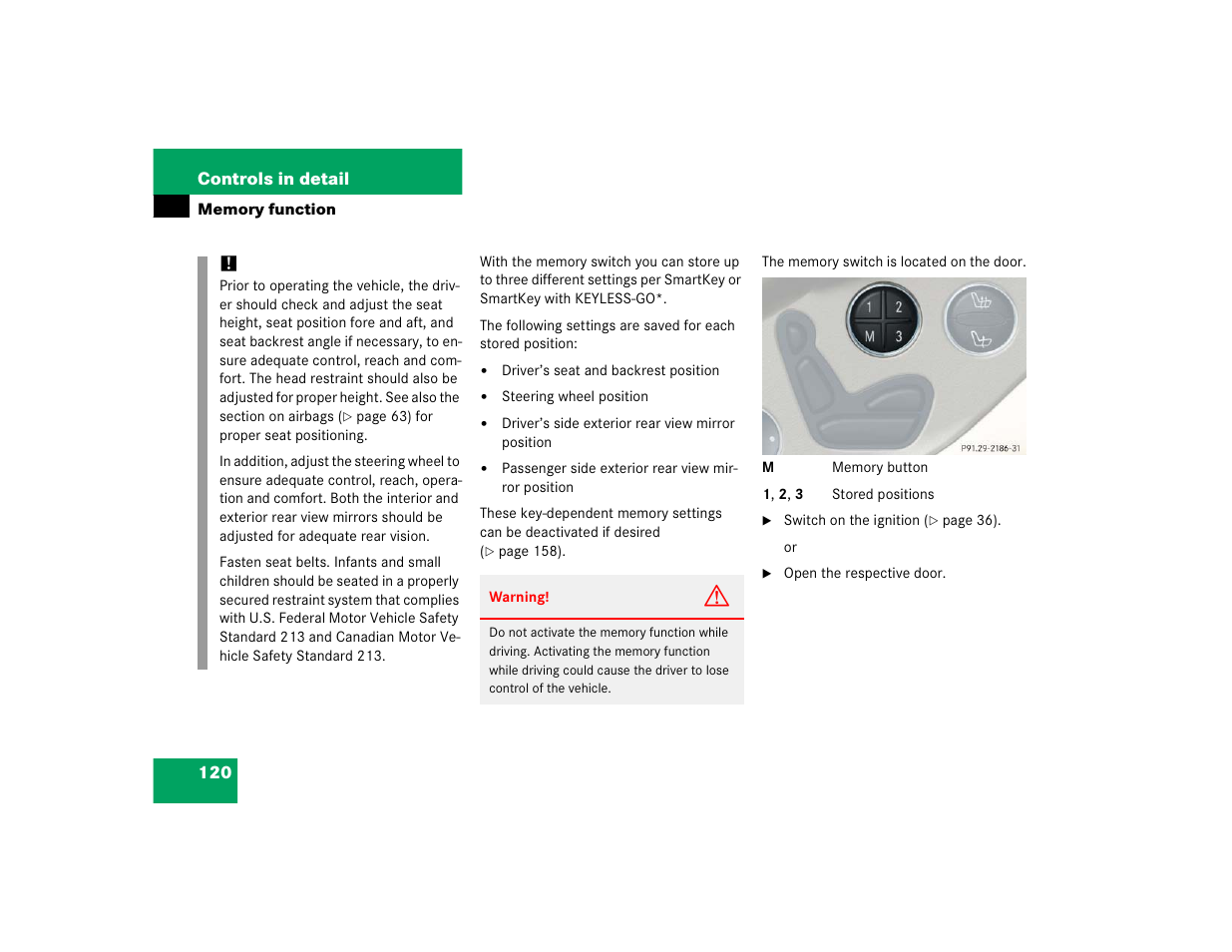 Mercedes-Benz SL-Class User Manual | Page 122 / 474