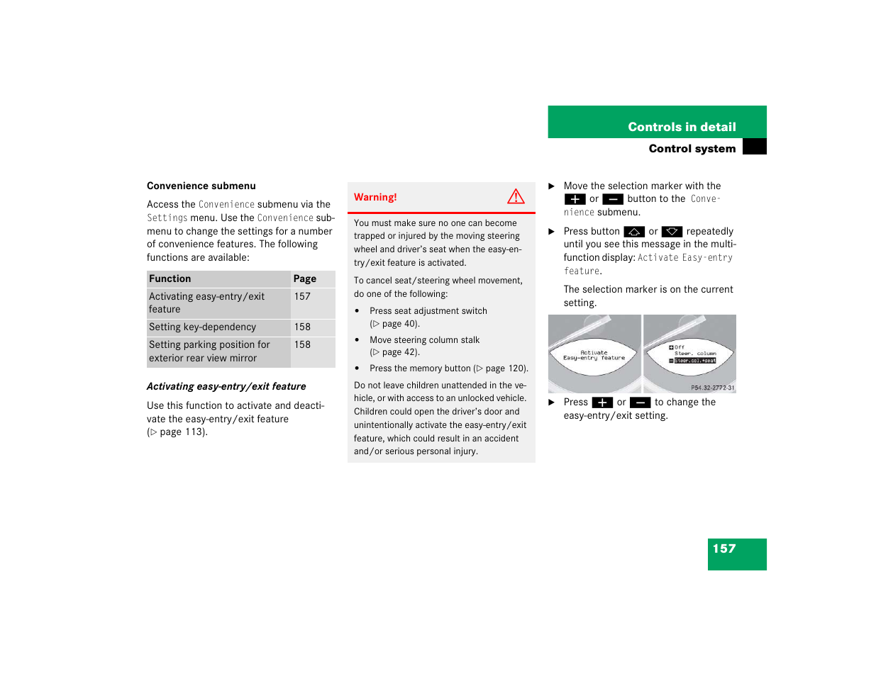 Mercedes-Benz SL-Class User Manual | Page 159 / 474
