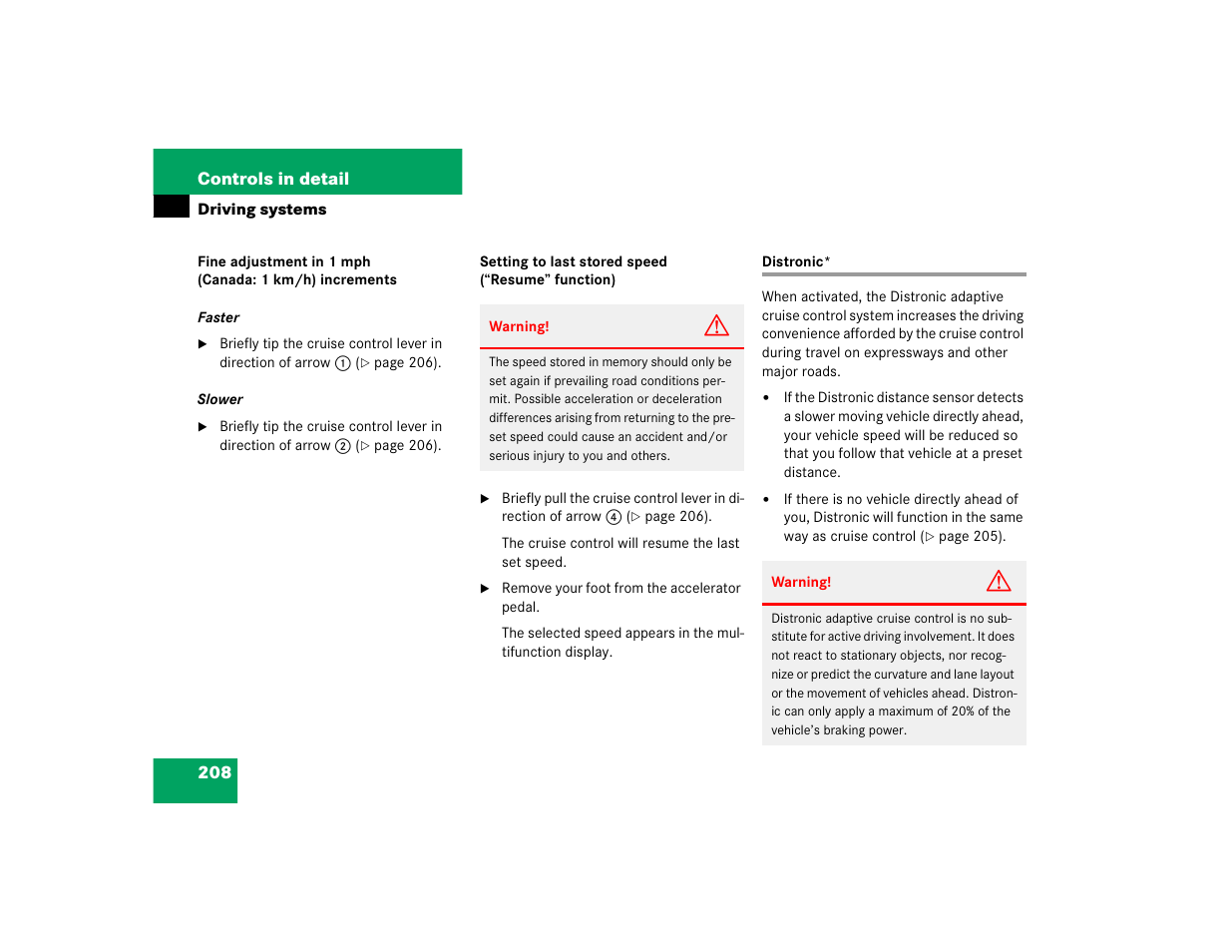 Mercedes-Benz SL-Class User Manual | Page 210 / 474