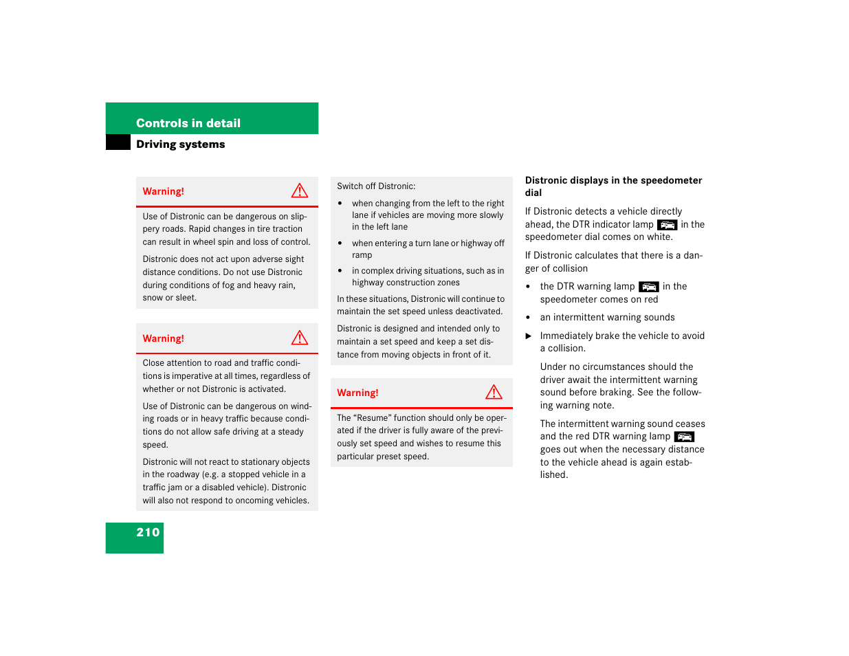 Mercedes-Benz SL-Class User Manual | Page 212 / 474