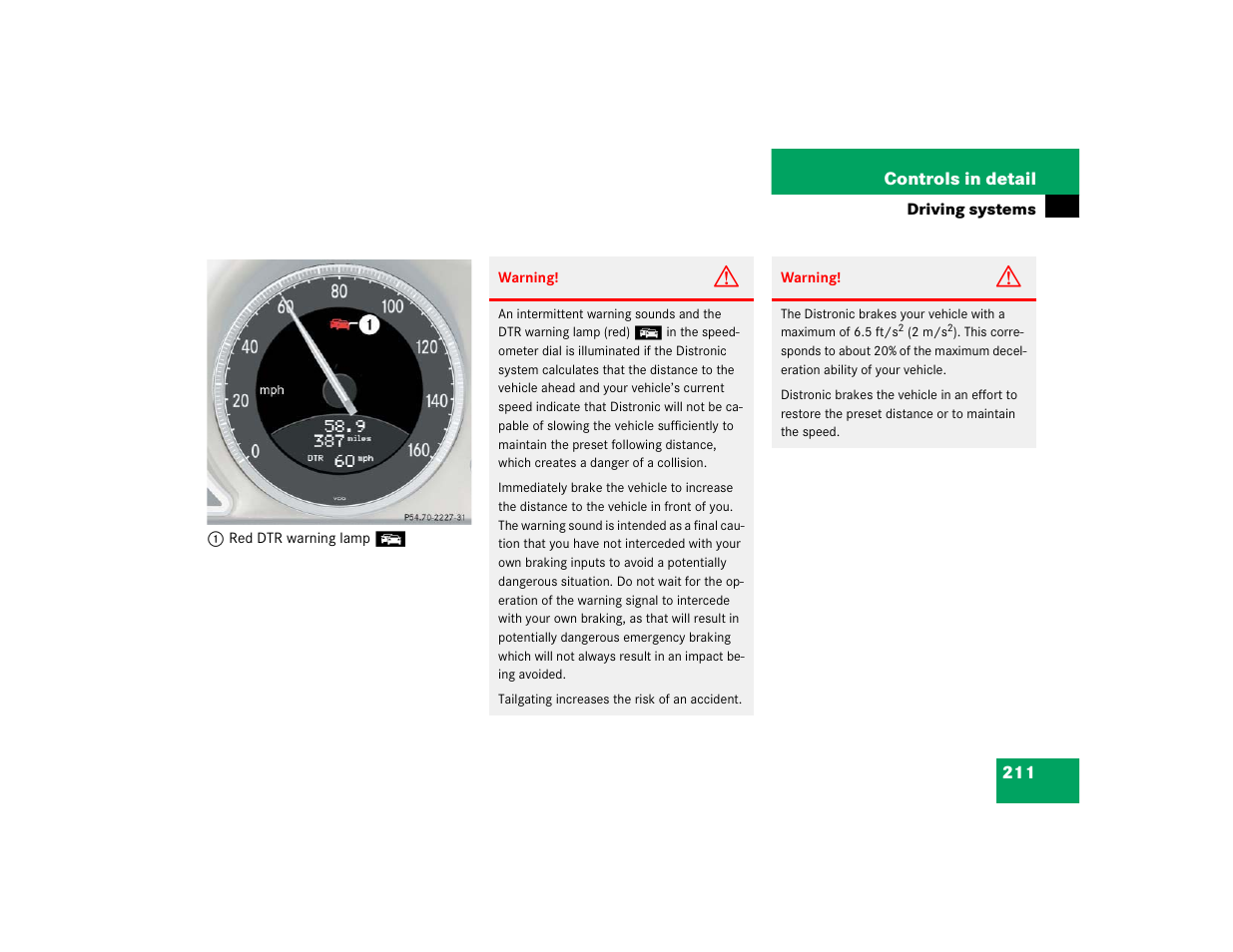 Mercedes-Benz SL-Class User Manual | Page 213 / 474