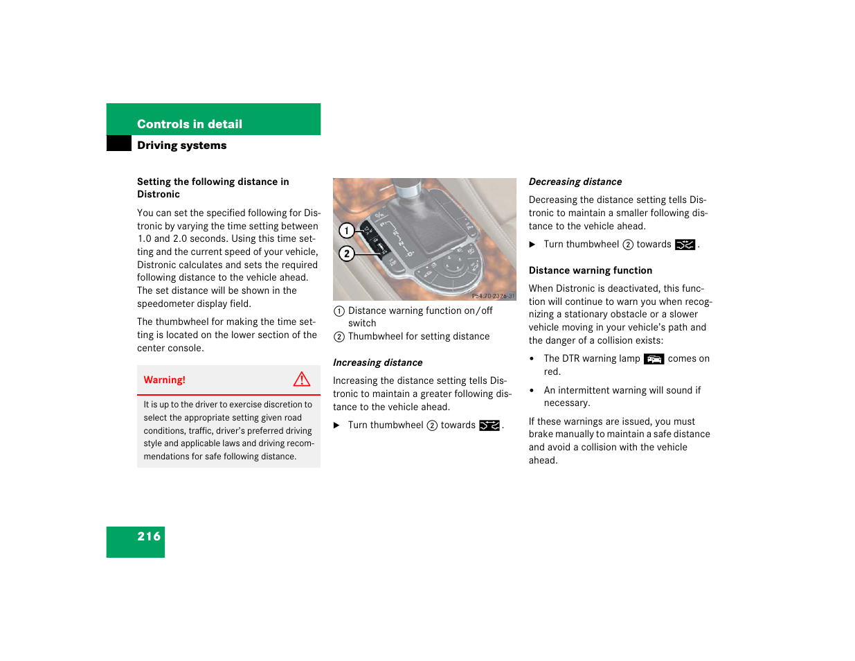 Mercedes-Benz SL-Class User Manual | Page 218 / 474