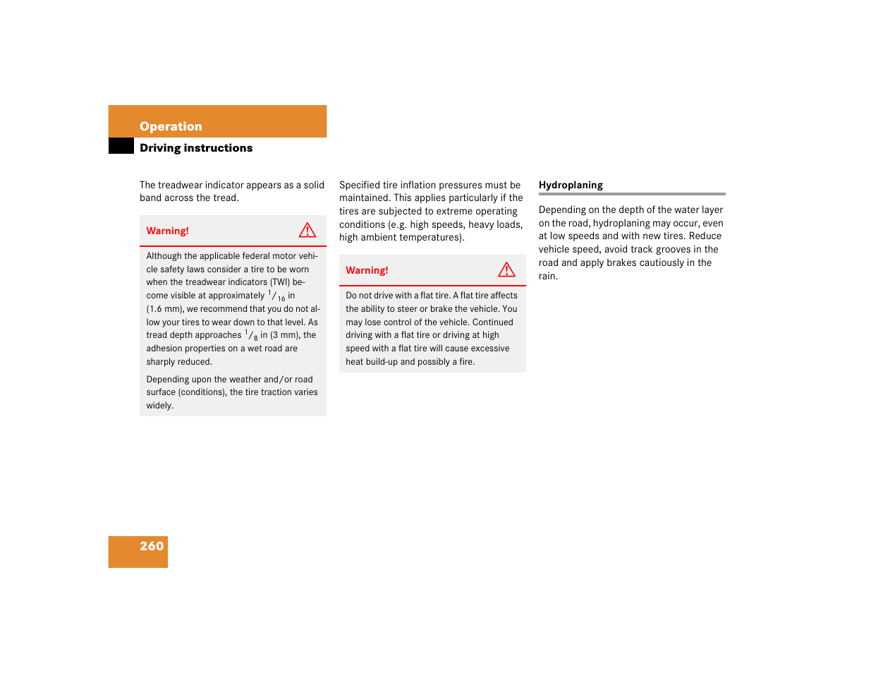 Mercedes-Benz SL-Class User Manual | Page 262 / 474