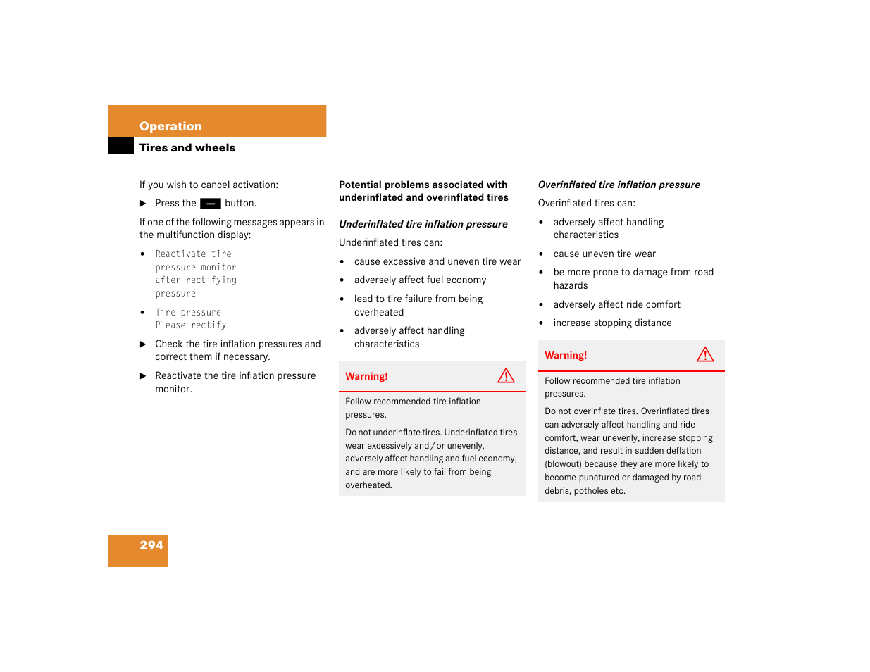 Mercedes-Benz SL-Class User Manual | Page 296 / 474