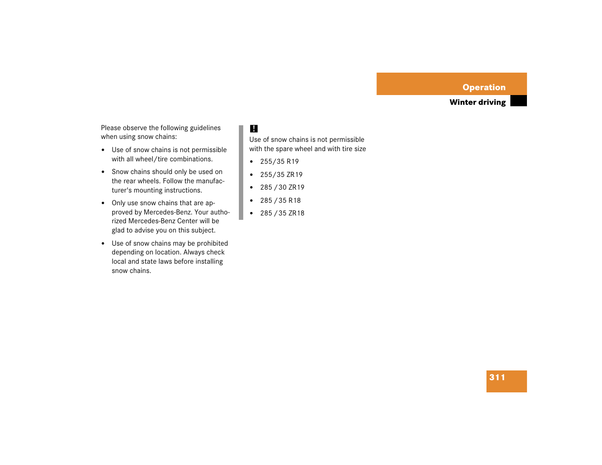 Mercedes-Benz SL-Class User Manual | Page 313 / 474