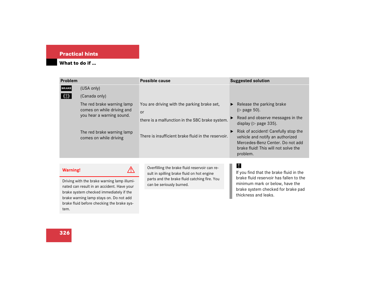 Mercedes-Benz SL-Class User Manual | Page 328 / 474