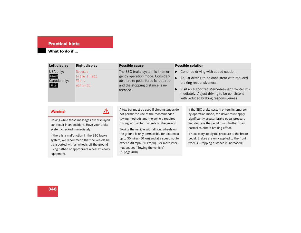 Mercedes-Benz SL-Class User Manual | Page 350 / 474