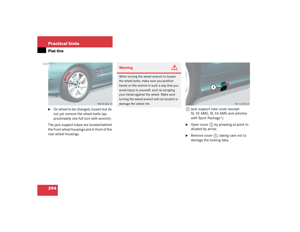 Mercedes-Benz SL-Class User Manual | Page 396 / 474