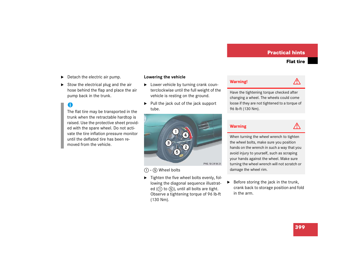 Mercedes-Benz SL-Class User Manual | Page 401 / 474