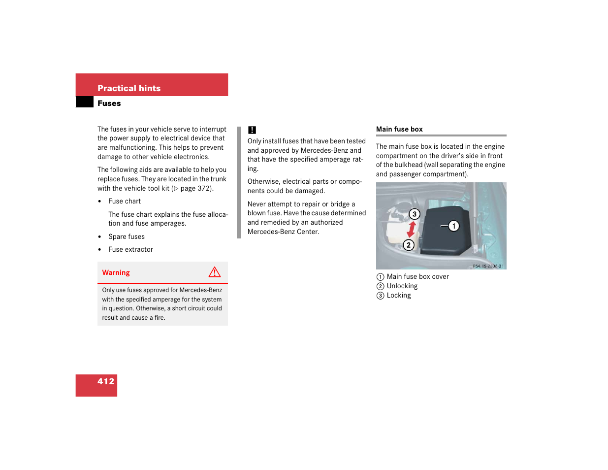Mercedes-Benz SL-Class User Manual | Page 414 / 474