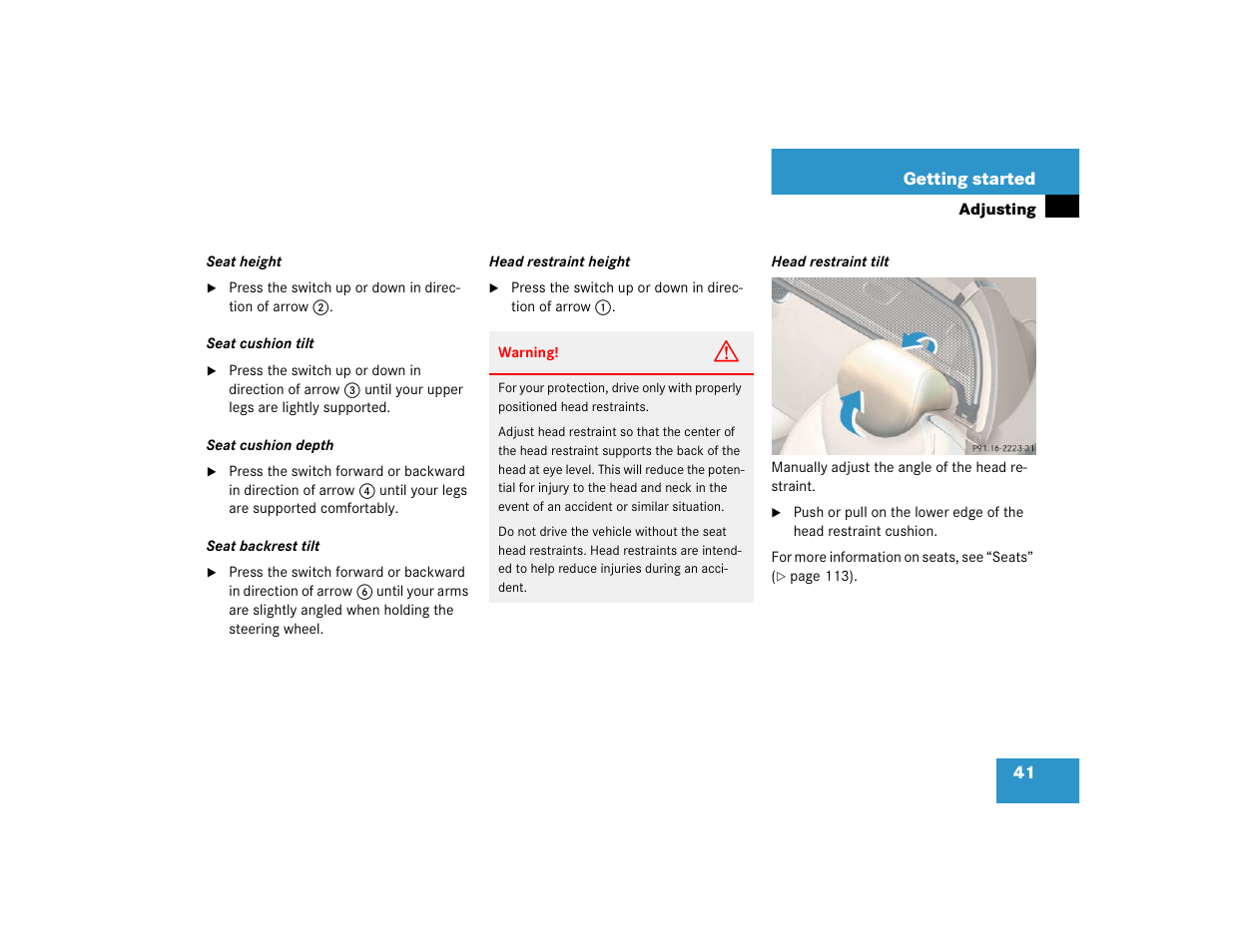 Mercedes-Benz SL-Class User Manual | Page 43 / 474