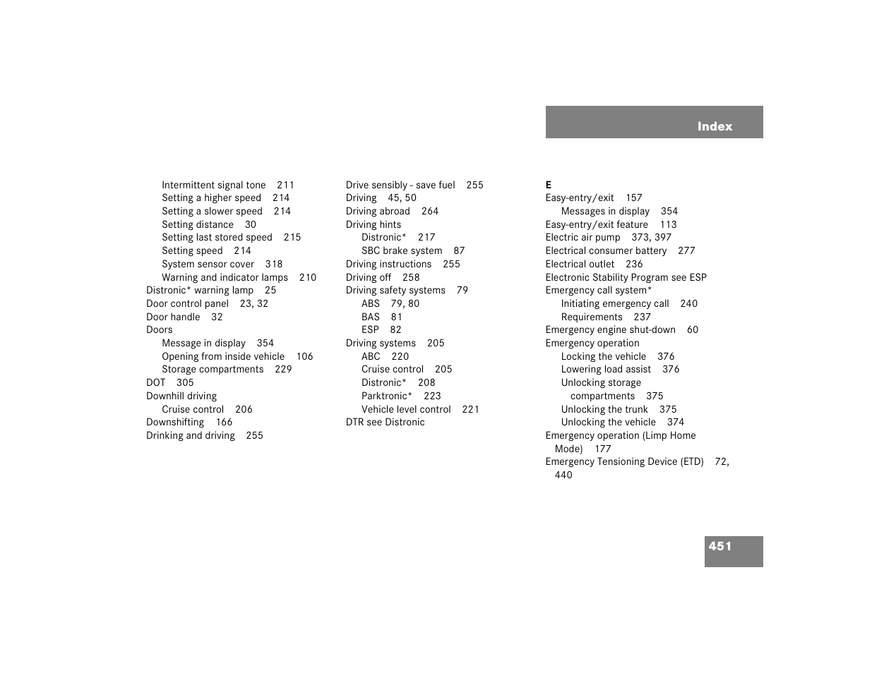 Mercedes-Benz SL-Class User Manual | Page 453 / 474