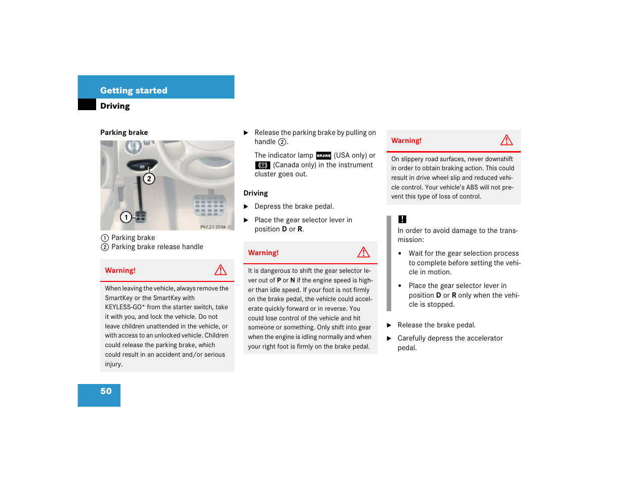 Mercedes-Benz SL-Class User Manual | Page 52 / 474