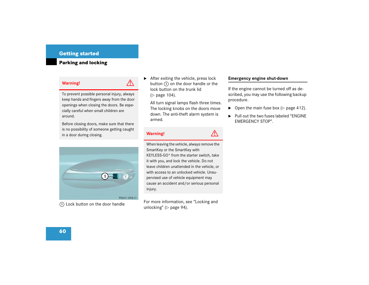Mercedes-Benz SL-Class User Manual | Page 62 / 474