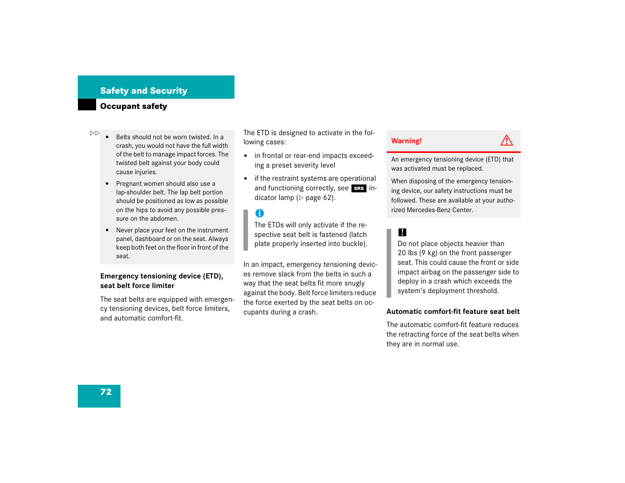 Mercedes-Benz SL-Class User Manual | Page 74 / 474