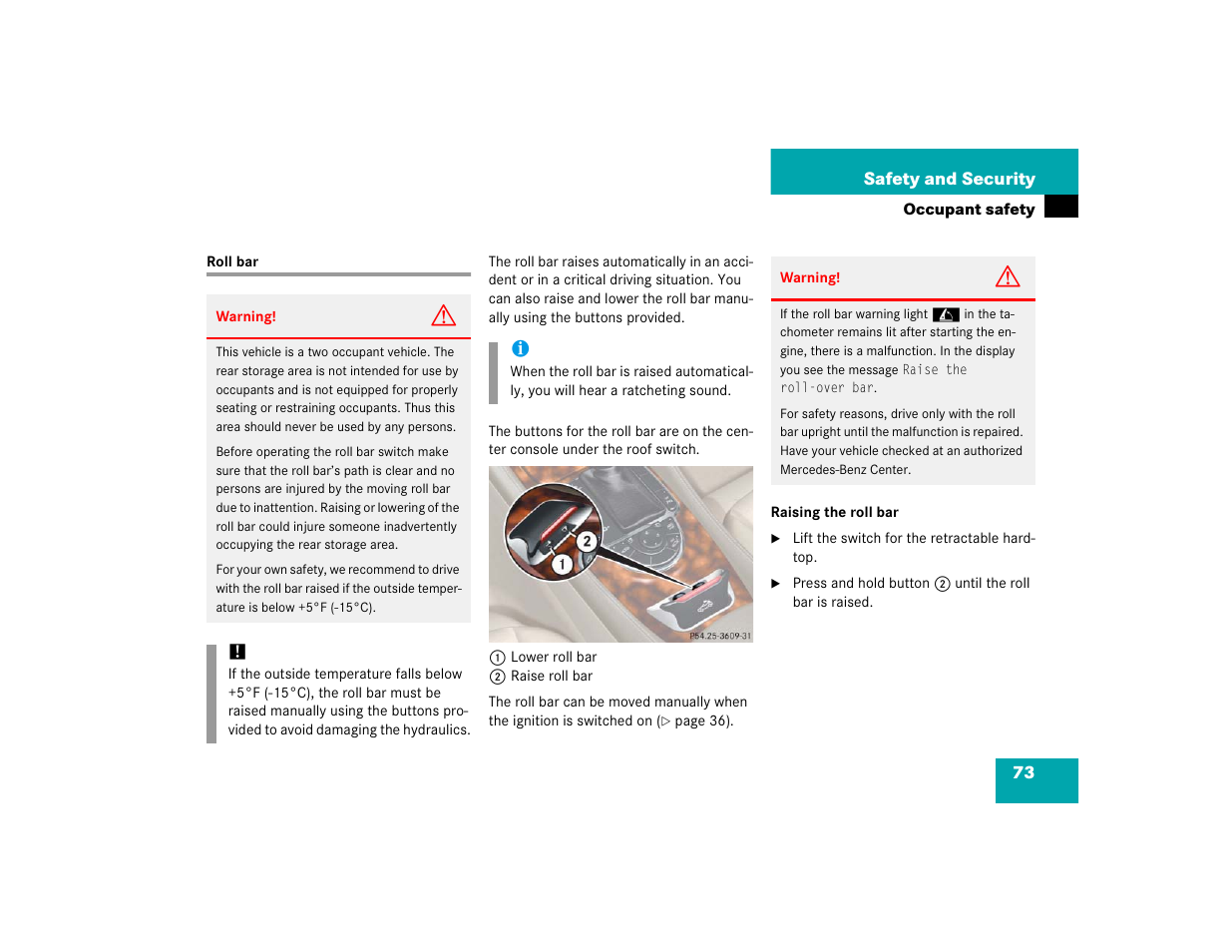 Mercedes-Benz SL-Class User Manual | Page 75 / 474