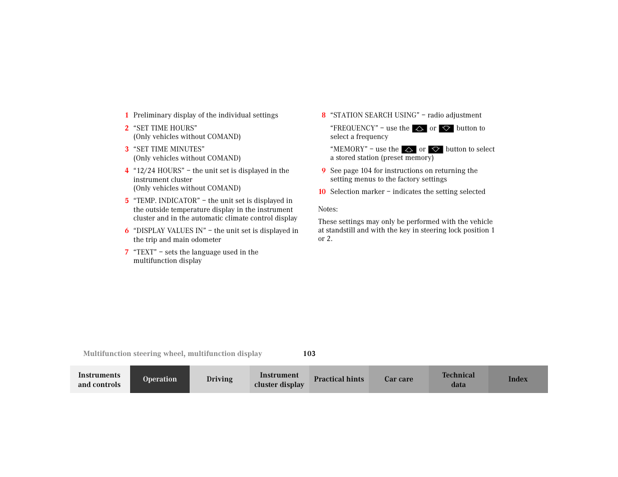 Mercedes-Benz 2003 CLK 430 User Manual | Page 106 / 341