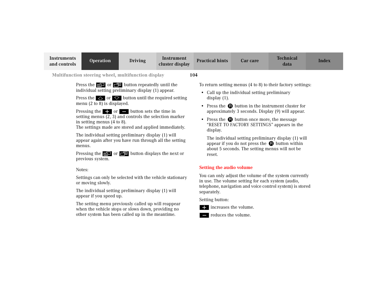Mercedes-Benz 2003 CLK 430 User Manual | Page 107 / 341