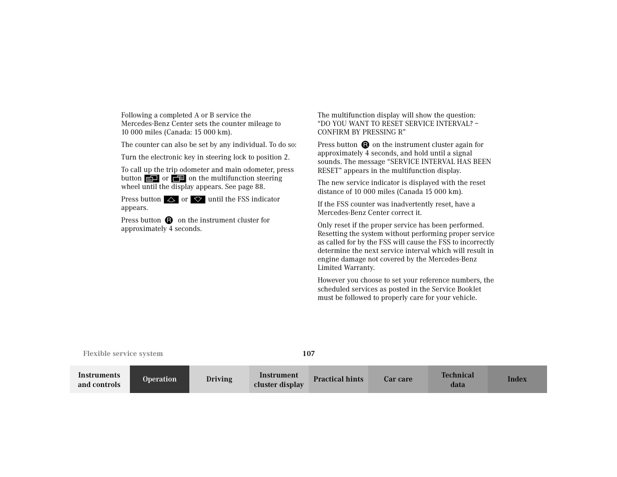 Mercedes-Benz 2003 CLK 430 User Manual | Page 110 / 341